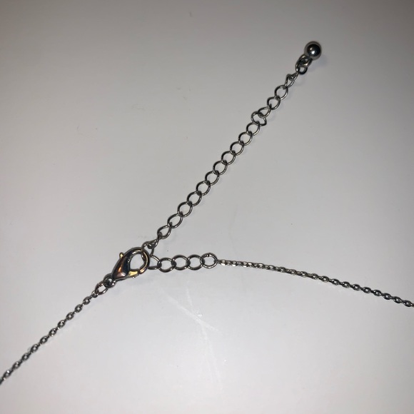 Silver Rhinestone Open-Circle Pendant - Picture 4 of 4